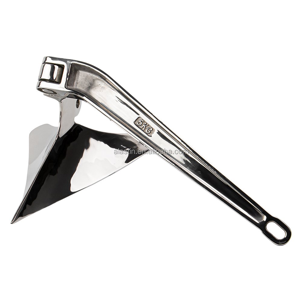 Top Quality 316 Stainless Steel High Mirror Polished Boat Plough Anchor for Boat